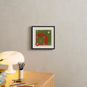 "Dinger 2 Diamond in the Rough" - Art Print in Clay by Kamala Nahas - In a Room