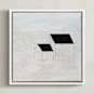 "First Snow" - Art Print in White by Robin Ott - Framed Canvas