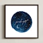 "Constellations" - Art Print in indigo by Krissy Bengtson - Framed