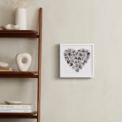"Filter Heart Snapshot Mix® Photo Art" - Framed Photo in Blush by Minted - In a Room