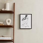 "Topeka Golden Eagle" - Art Print in solid black by Tracy Ann - In a Room