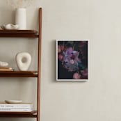 "Midnight Petals" - Art Print in Midnight Plum by Amy Hall - In a Room