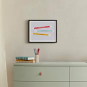 "Studious" - Personalized Art Print in Teachers Apple by Carolyn MacLaren - In a Room