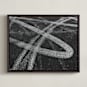 "Which Way Did They Go?" - Art Print in Pavement by Charlotte Mello Stevenson - Framed Canvas