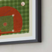 "Dinger 2 Diamond in the Rough" - Art Print in Clay by Kamala Nahas - Frame Close-up