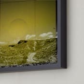 "The Road We Travel Six" - Art Print in Gold by Melissa Thomas - Frame Close-up