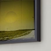 "The Road We Travel Two" - Art Print in Gold by Melissa Thomas - Frame Close-up