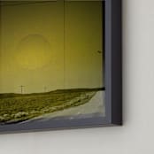 "The Road We Travel Two" - Art Print in Gold by Melissa Thomas - Frame Close-up
