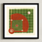 "Dinger 2 Diamond in the Rough" - Art Print in Clay by Kamala Nahas - Framed