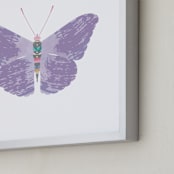 "I am the butterfly" - Art Print in she's a little pink by Rebecca Marchese - Frame Close-up