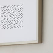 "Arrows" - Art Print in ebony by Waldo Press - Frame Close-up