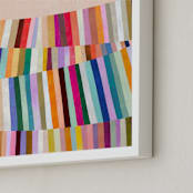 "All the Colors 2" - Art Print in Vintage Pink by melanie mikecz - Frame Close-up