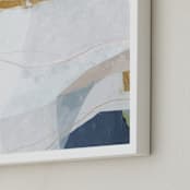 "To Hold" - Art Print in Deep Sea by Melanie Severin - Frame Close-up
