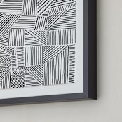 "Criss Cross" - Art Print in Midnight by raven erebus - Frame Close-up