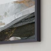"Earthen" - Art Print in Straw by Melanie Severin - Frame Close-up