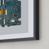 "Circuit Board" - Art Print in electicity by Kamala Nahas - Frame Close-up