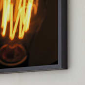 "Bulb 2" - Art Print in Fire Orange by Jonathan Brooks - Frame Close-up
