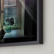 "Burgeon" - Art Print in Beige by Misty Hughes - Frame Close-up