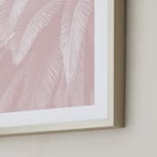"Soft Palm Top" - Art Print in blush pink by Owl and Toad - Frame Close-up