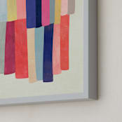 "Barred" - Art Print in White by melanie mikecz - Frame Close-up
