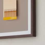 "Unstruck Yellow" - Art Print in Color Match Yellow by Andrew McClintock - Frame Close-up