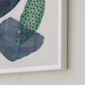 "Earth & Sky II" - Art Print in Forest Green by Alisa Galitsyna - Frame Close-up