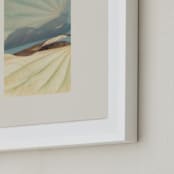 "It's a Beautiful Life II" - Art Print in Blue Sage by Shawna Urban - Frame Close-up