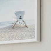 "Tower 2" - Art Print in tower blue by Kamala Nahas - Frame Close-up