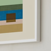 "Horizon" - Art Print in Moss by Baumbirdy - Frame Close-up