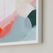 "Enliven" - Art Print in Tangerine by Melanie Severin - Frame Close-up