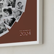 "Modern Heart Snapshot Mix® Warm Tones" - Framed Photo in Rustique by Minted - Frame Close-up