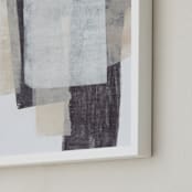 "History Repeats" - Art Print in Sand by Jennifer Daily - Frame Close-up