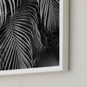 "Silver rain" - Art Print in Ash by Eliane Lamb - Frame Close-up