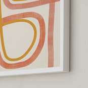 "Summer Siesta" - Art Print in Coral by ALICIA BOCK - Frame Close-up