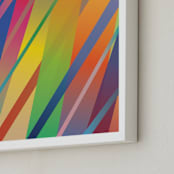 "Prism" - Art Print in Rainbow by Marishka Bachman - Frame Close-up