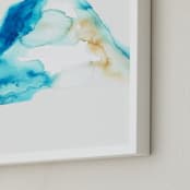 "The Summit" - Art Print in ice blue by Christi Parks - Frame Close-up