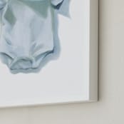 "Sweet Onesie" - Art Print in baby blue by Sarah Holden - Frame Close-up