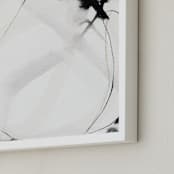 "Engage" - Art Print in Charcoal by Melanie Severin - Frame Close-up