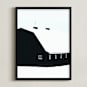 "River Stix" - Art Print in Snow by Robin Ott - Framed