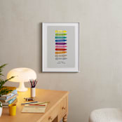 "Color Your World" - Personalized Art Print in Cloud by Ann Gardner - In a Room