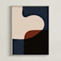 "Come Together" - Art Print in navy by Kimberly Young - Framed