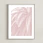 "Soft Palm Top" - Art Print in blush pink by Owl and Toad - Framed
