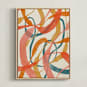 "Orange Twist" - Art Print in Orange by ALICIA BOCK - Framed Canvas