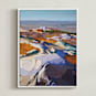 "On the Rocks II" - Art Print in Quartz by Jess Franks - Framed Canvas