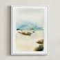 "Beach" - Art Print in Sea by Yao Cheng Design - Framed Canvas