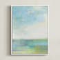 "Blue Cove" - Art Print in Lake by AlisonJerry - Framed Canvas