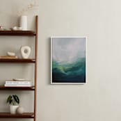 "Jewel Basin" - Art Print in Deep Teal by Mya Bessette - In a Room