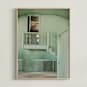 "Minty Poolhouse" - Art Print in Minty by C. Lorraine Design - Framed