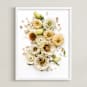 "Peaceful Heart" - Art Print in Garden Cream by Theresa Bear - Framed