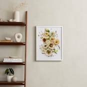 "Peaceful Heart" - Art Print in Garden Cream by Theresa Bear - In a Room